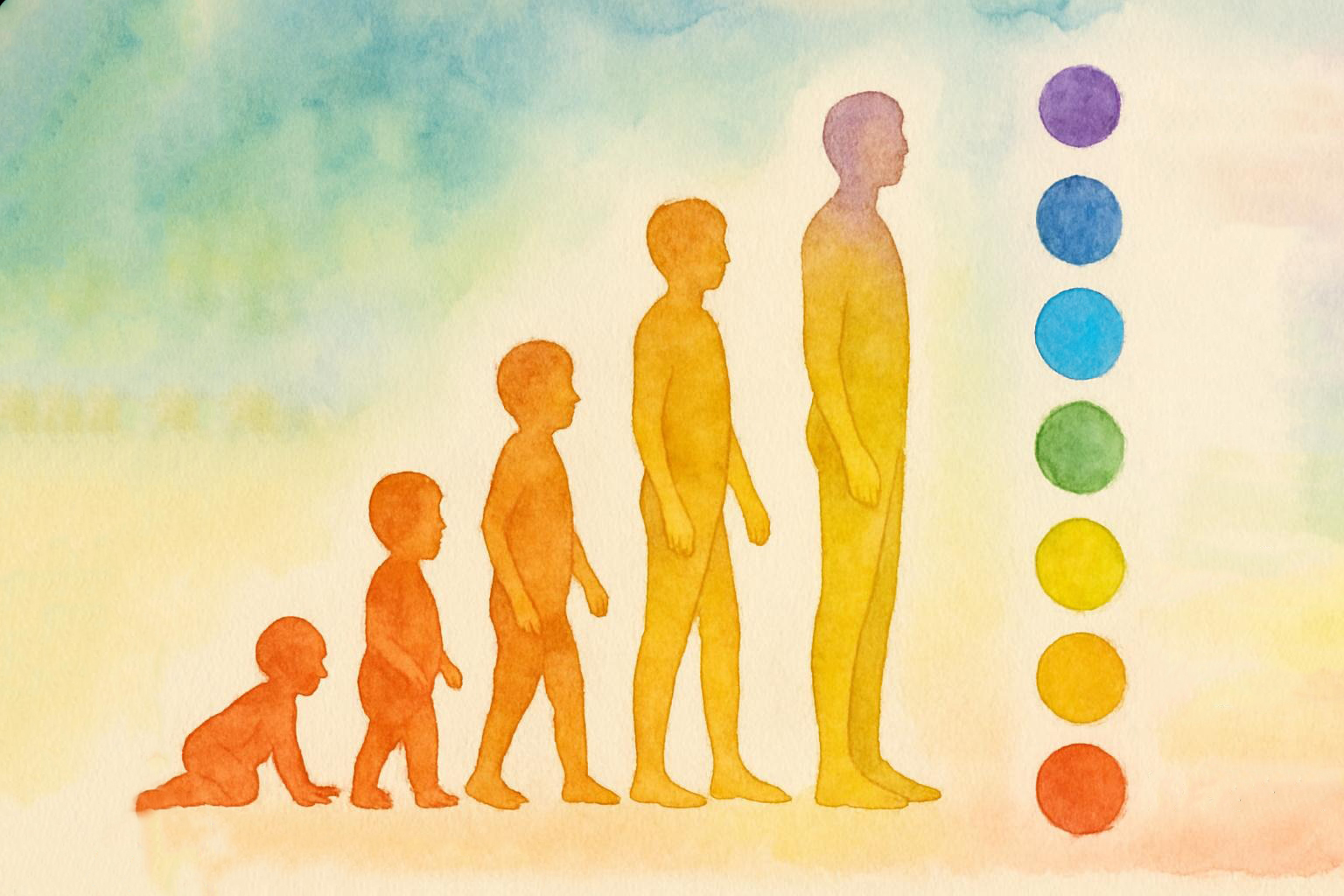 La formazione dei Chakra nei vari stadi di sviluppo dell’individuo e conseguenze psicologiche.