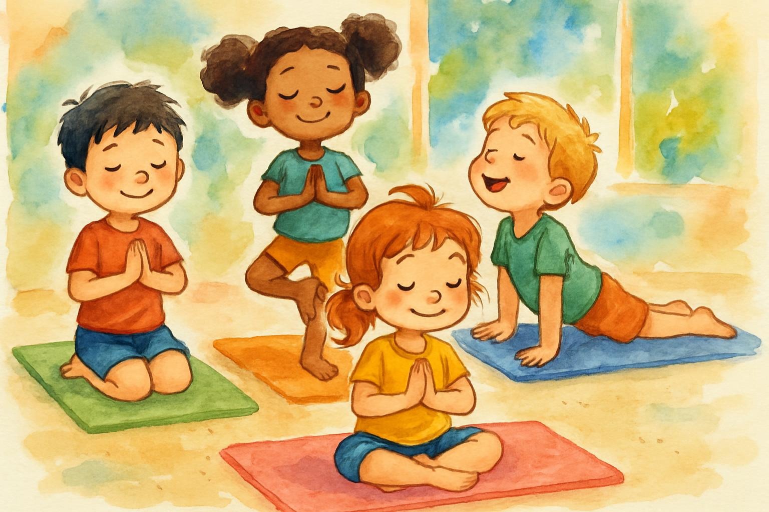 Tanti ingredienti per lo yoga dei piccoli!