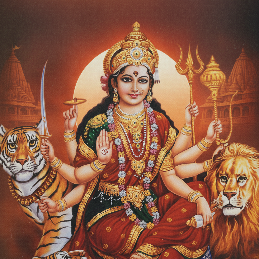 Durga, il volto guerriero dell’energia femminile.